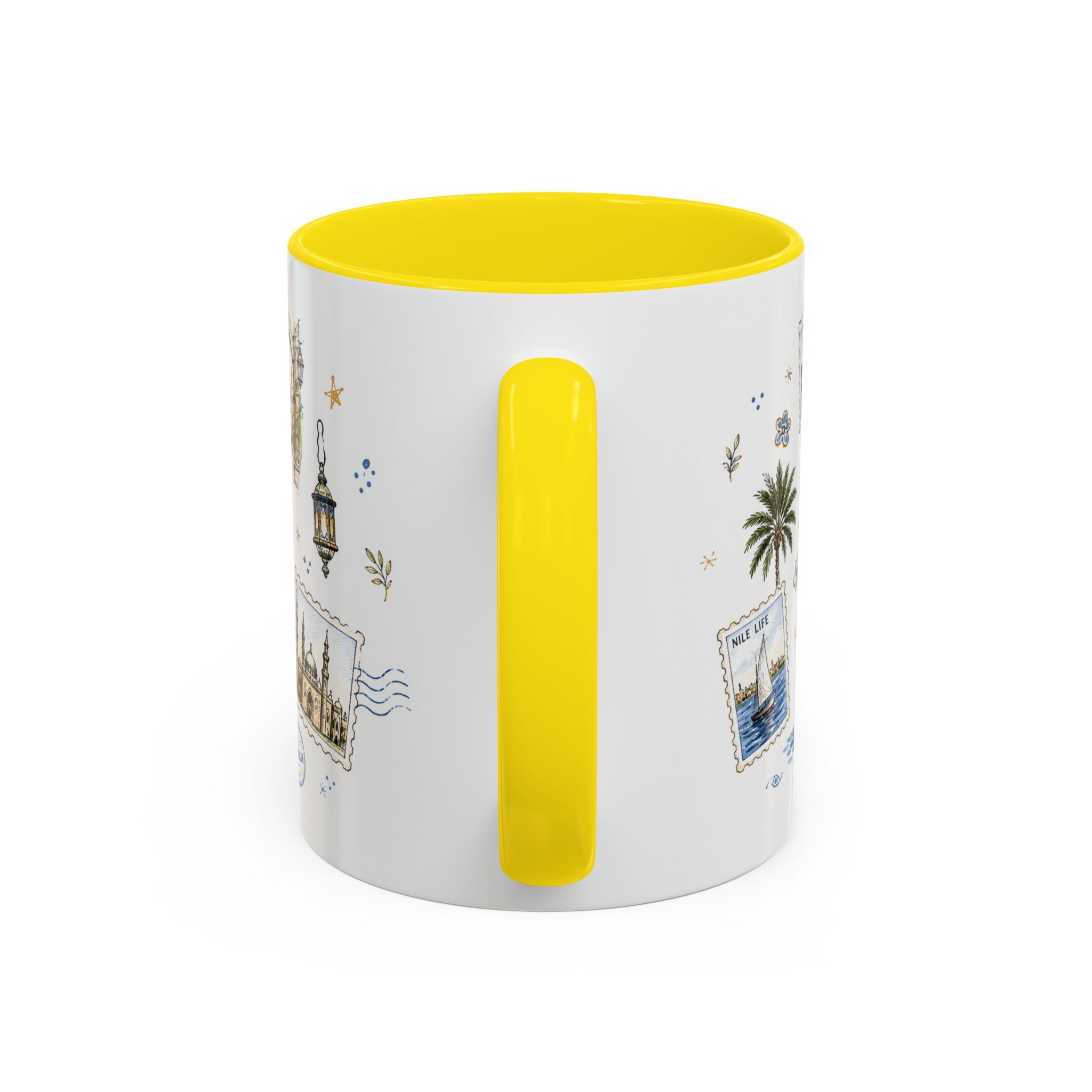 Cairo Coffee Mug | Egypt Souvenir Travel Gift | Accent Color Ceramic 11oz 15oz