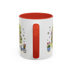 Giethoorn Illustrated Travel Mug | Netherlands Souvenir Accent Coffee Mug | 11oz 15oz Ceramic Cup