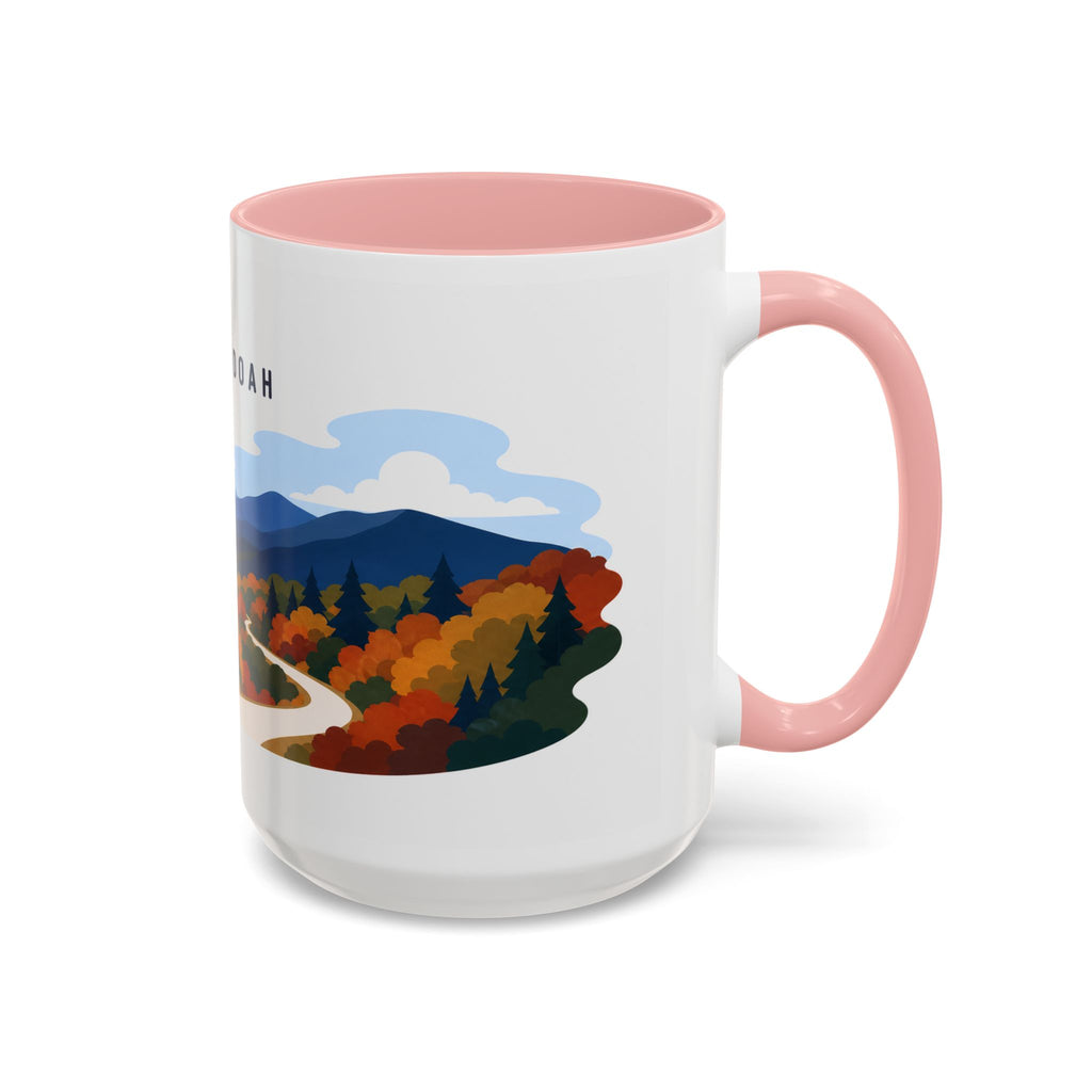 Shenandoah National Park Coffee Mug | Solid Color Block Park Souvenir | 11oz 15oz Accent Mug