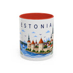 Estonia Coffee Mug | Travel Souvenir Accent Mug | Place Gift Ceramic Cup 11oz 15oz