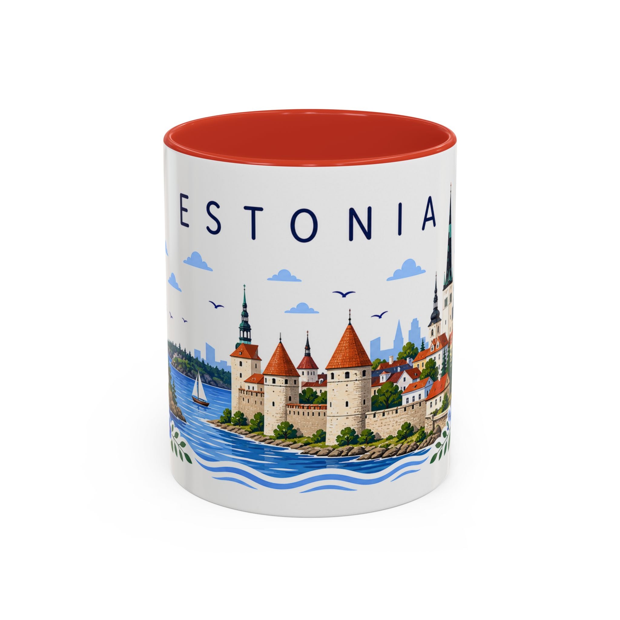 Estonia Coffee Mug | Travel Souvenir Accent Mug | Place Gift Ceramic Cup 11oz 15oz