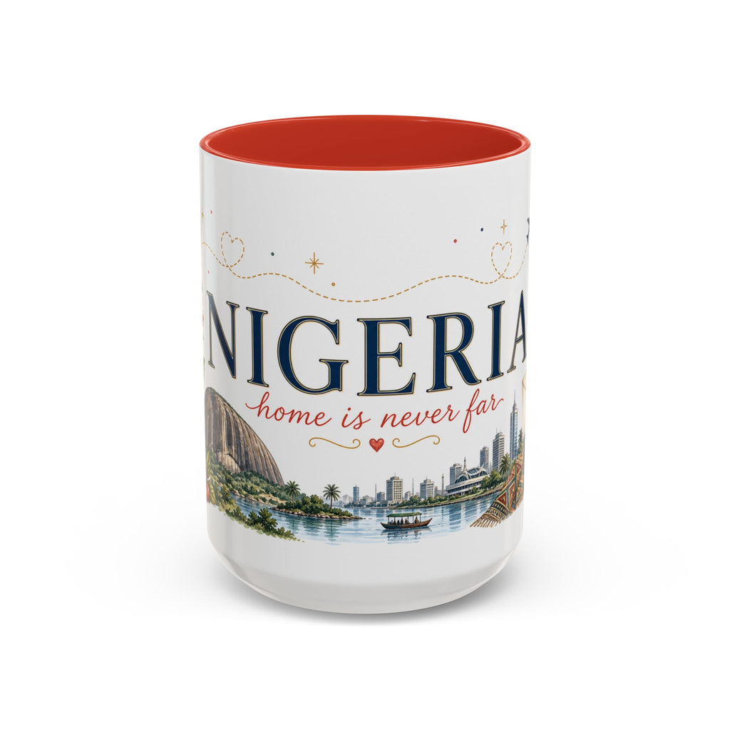 Nigeria Home Country Mug | Moving Away Gift | Long Distance Friendship | 11 oz 15 oz Accent Mug