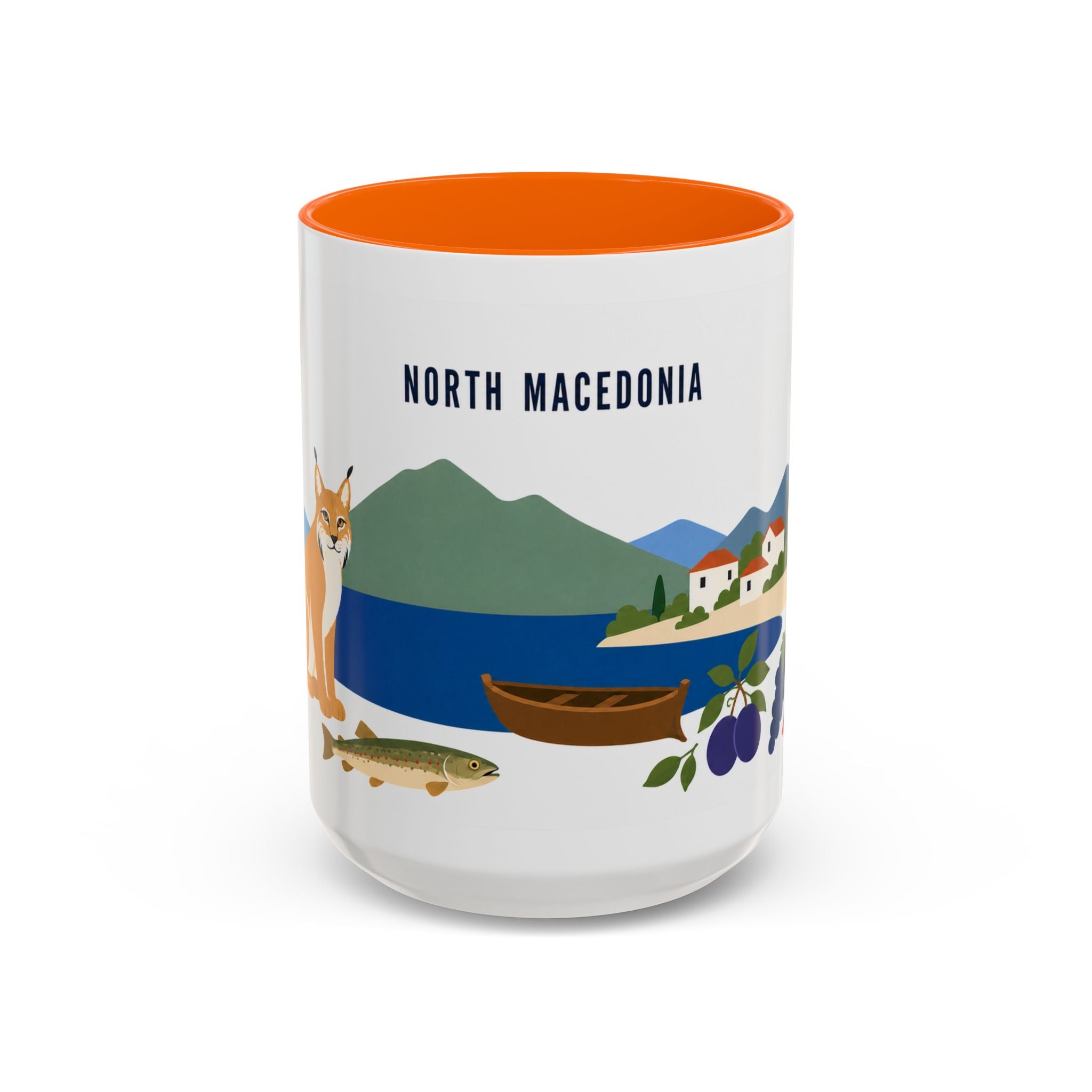 North Macedonia Coffee Mug | Travel Souvenir Accent Mug | Country Gift Ceramic Cup 11oz 15oz