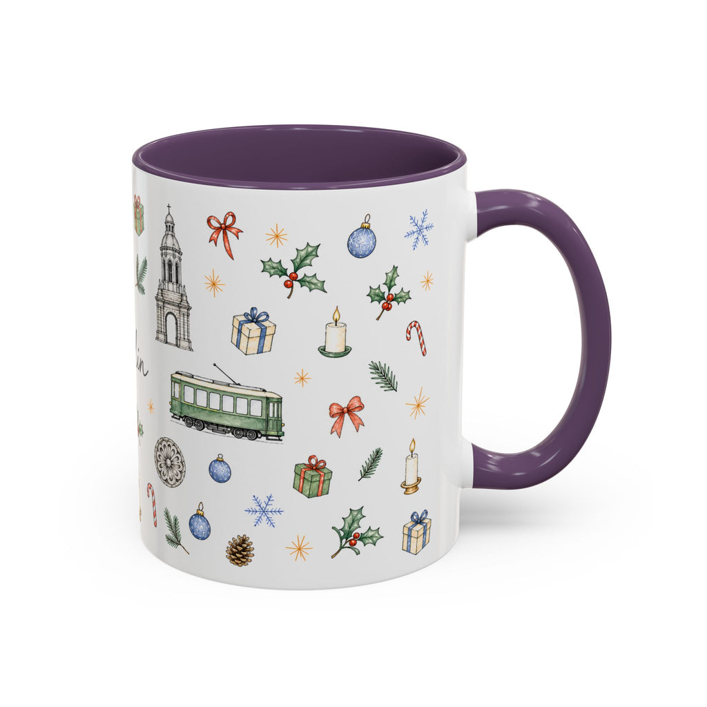 Dublin Christmas Mug | Watercolor City Souvenir, Holiday Travel Gift (11oz/15oz)