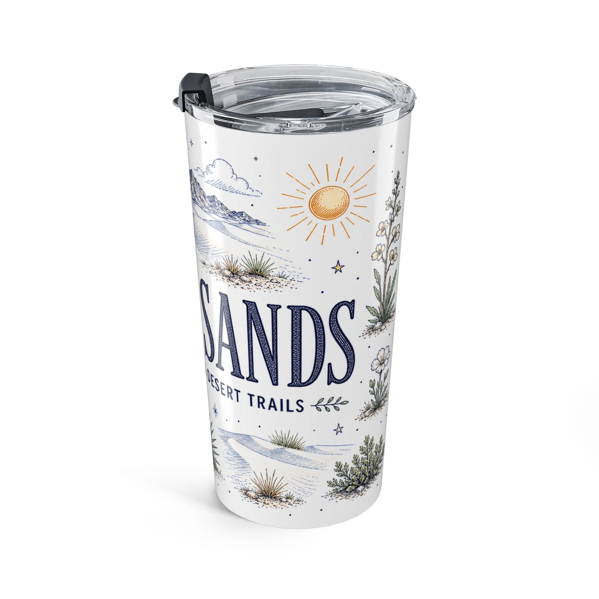 White Sands National Park 20oz Tumbler | New Mexico Desert Sand Dunes Gift | Insulated Stainless Steel Travel Cup