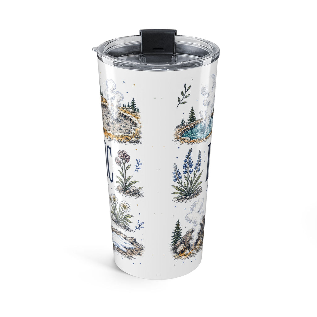 Lassen Volcanic National Park 20oz Tumbler | California Volcano Geothermal Hiking Gift | Insulated Stainless Steel Travel Cup