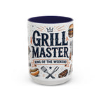 Grill Master Coffee Mug | Father's Day Gift for Dad | Accent Color Ceramic 11oz 15oz