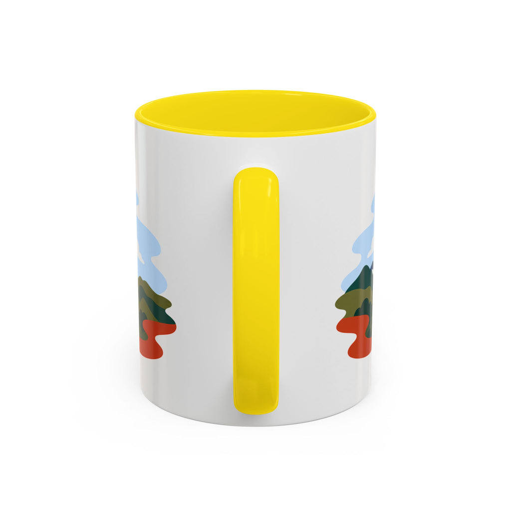 Torres del Paine Coffee Mug | Travel Destination Souvenir Gift | Accent Color Ceramic 11oz 15oz
