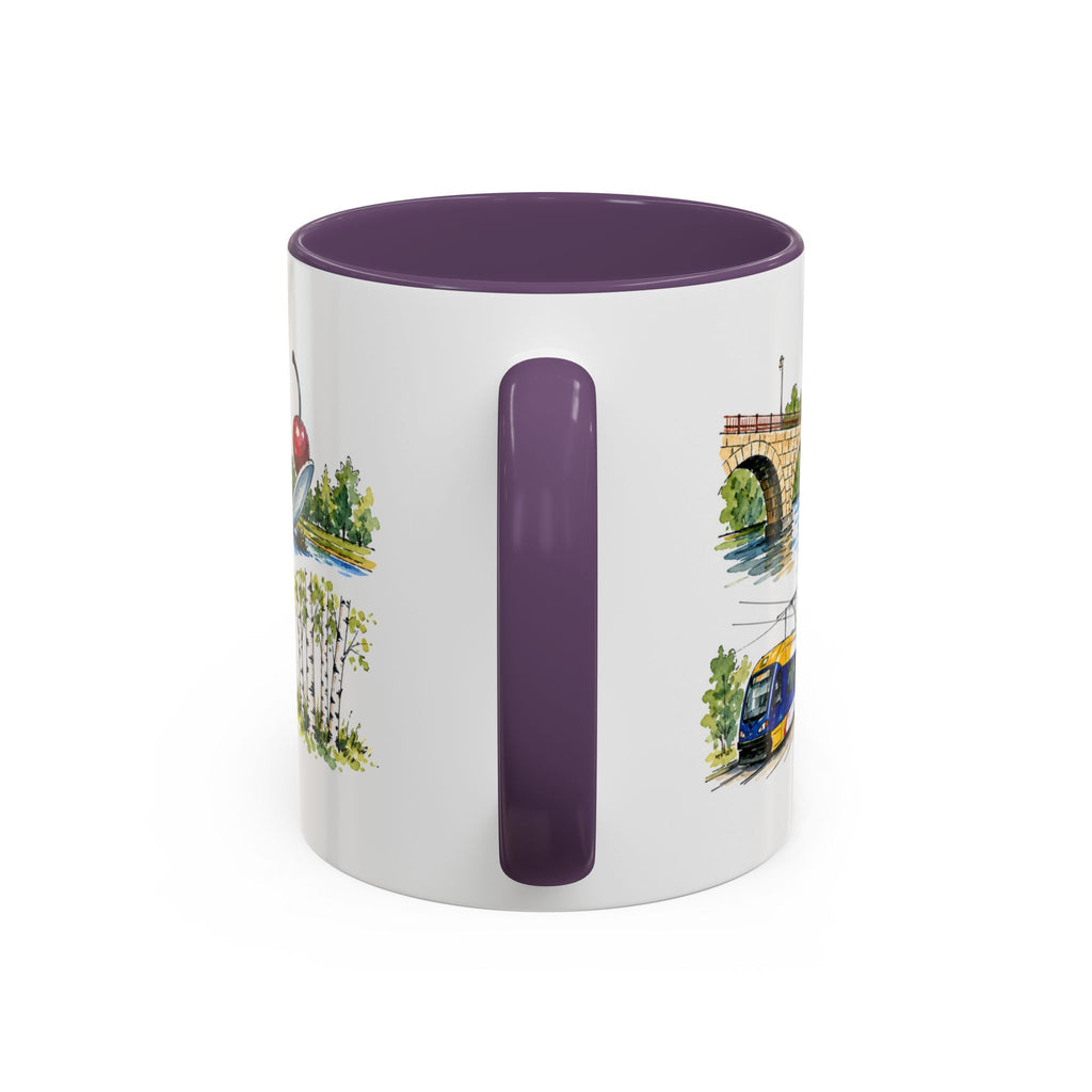 Minneapolis Illustrated Travel Mug | City Souvenir Accent Coffee Mug | 11oz 15oz Ceramic Cup