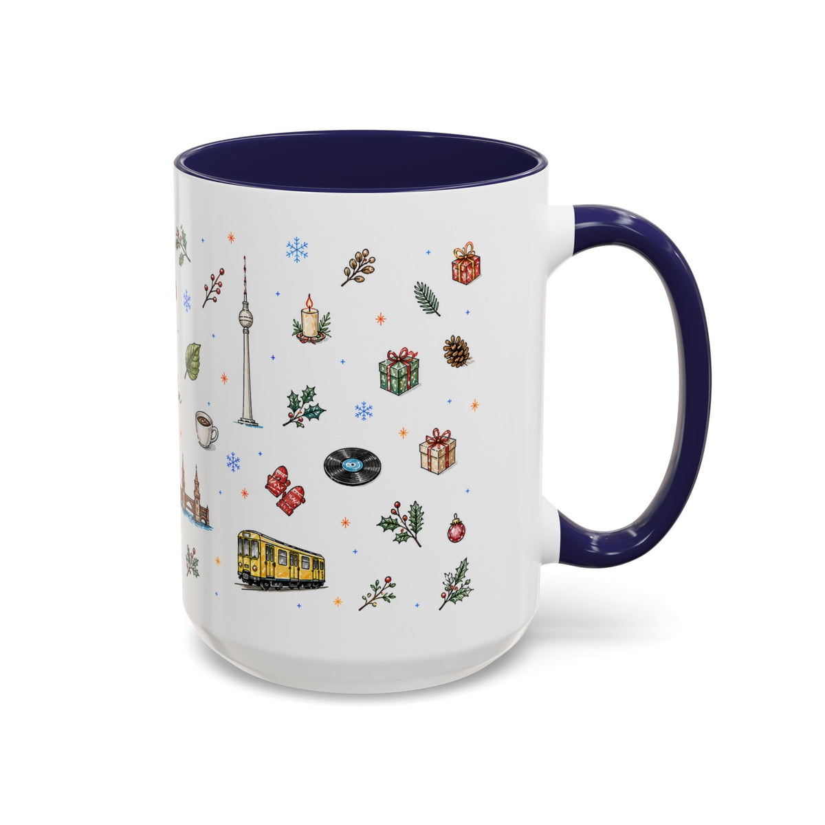 Berlin Christmas Mug | Watercolor City Souvenir, Travel Gift (11oz/15oz)