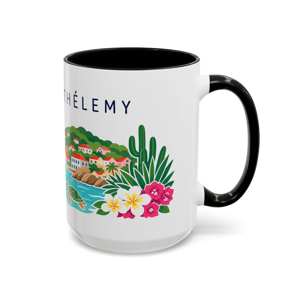 Saint Barthélemy Coffee Mug | Travel Souvenir Accent Mug | Country Gift Ceramic Cup 11oz 15oz
