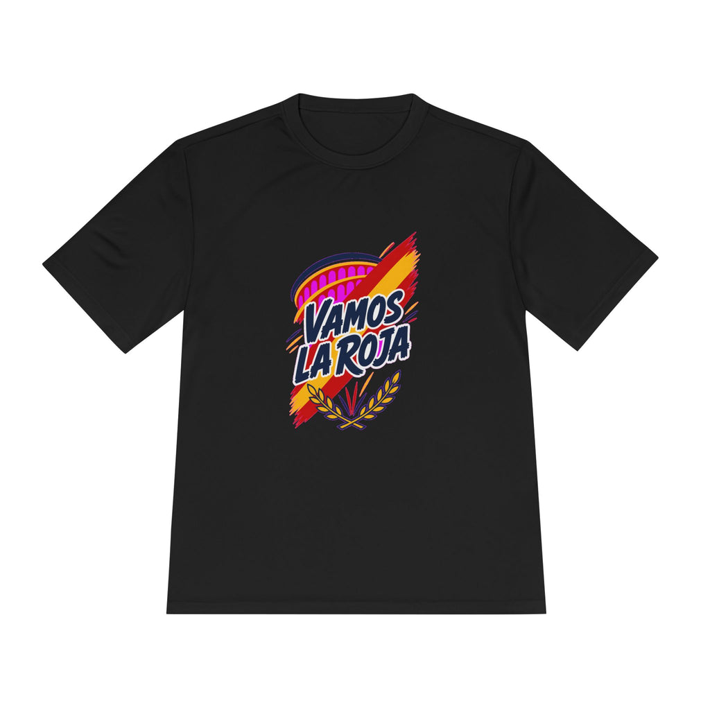 Spain Soccer T Shirt, Vamos La Roja Tee, World Football Fan Shirt, Moisture Wicking Sport Tee