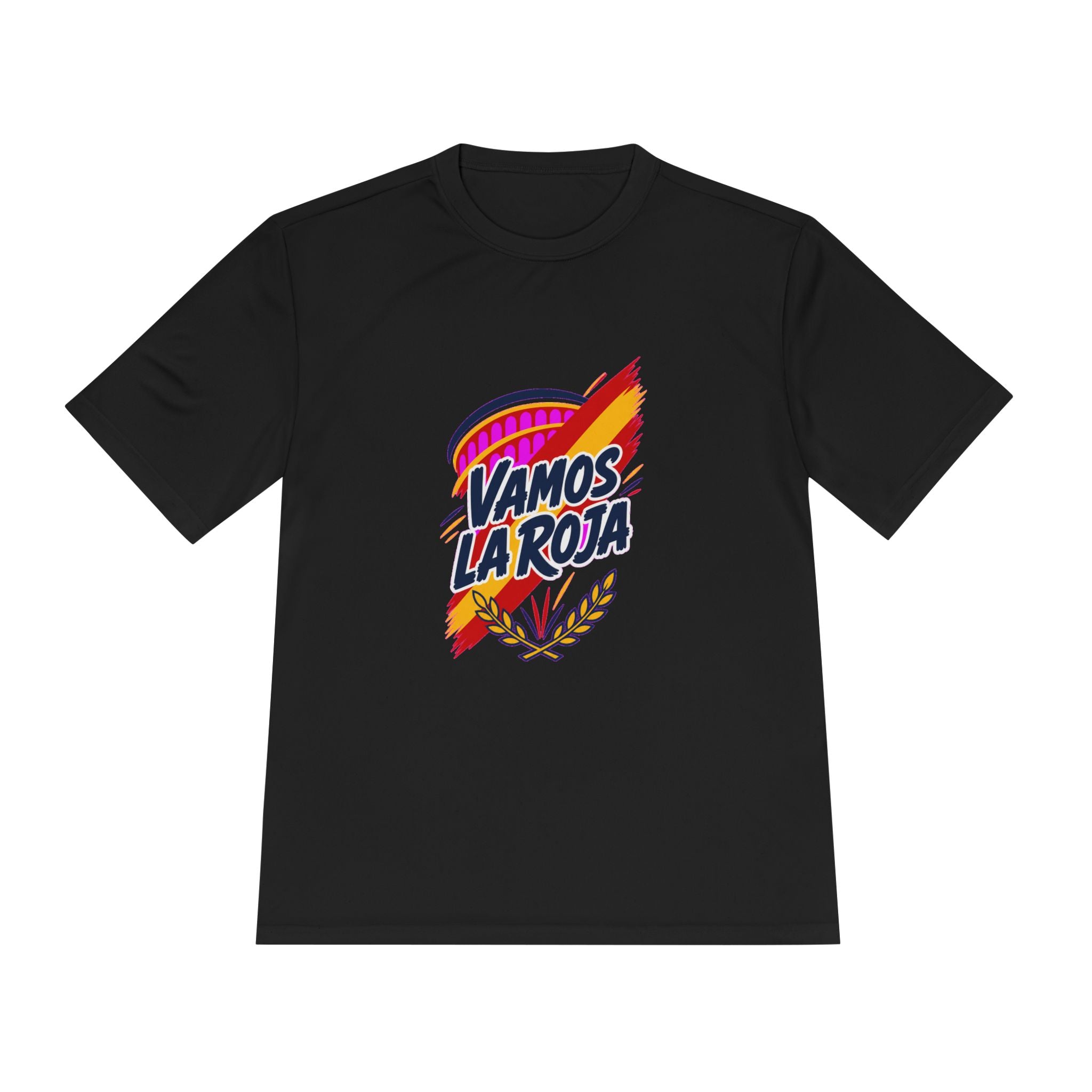 Spain Soccer T Shirt, Vamos La Roja Tee, World Football Fan Shirt, Moisture Wicking Sport Tee