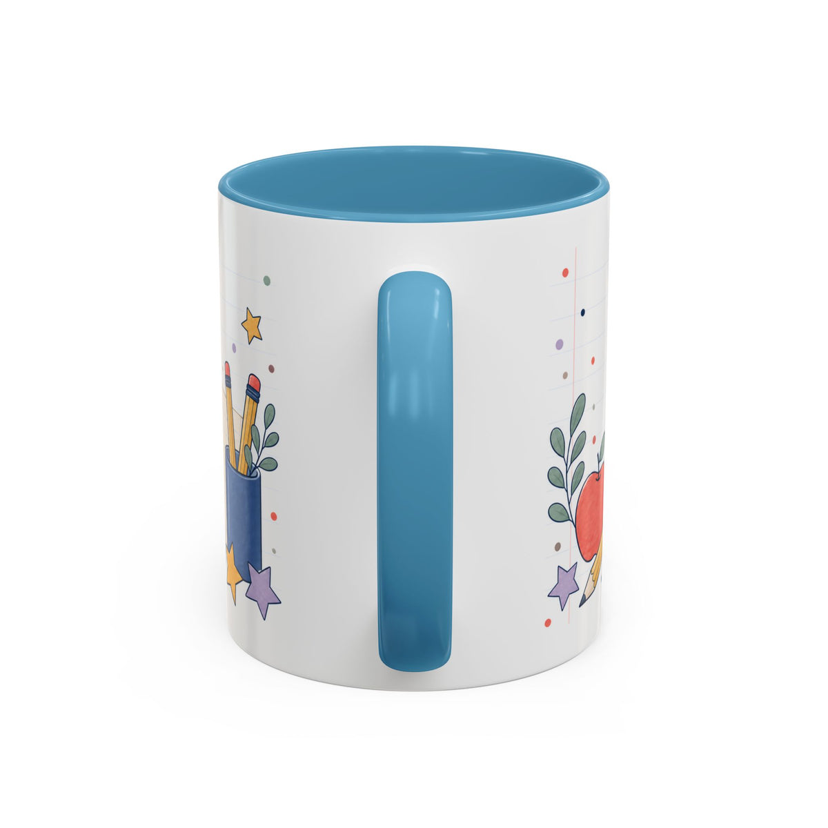 Personalized Teacher Mug | Custom Name Notebook Coffee Cup | Back to School Gift 11oz 15oz