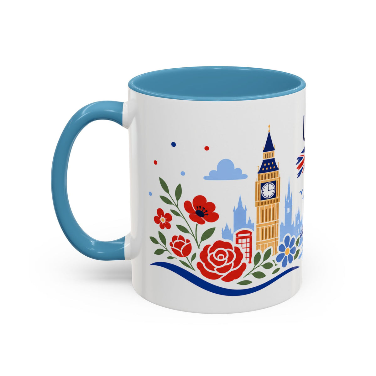 United Kingdom Coffee Mug | Travel Souvenir Accent Mug | Country Gift Ceramic Cup 11oz 15oz