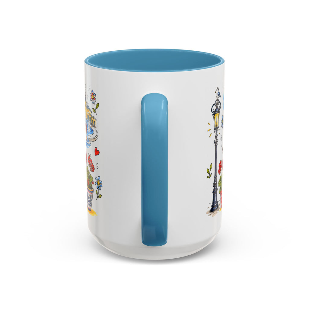 Budapest Travel Mug | European City Souvenir Accent Coffee Mug | 11oz 15oz Ceramic Cup