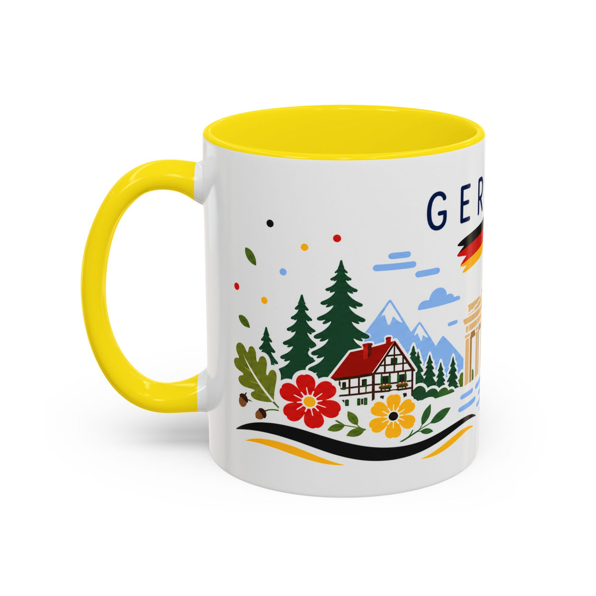 Germany Coffee Mug | Travel Souvenir Accent Mug | Country Gift Ceramic Cup 11oz 15oz