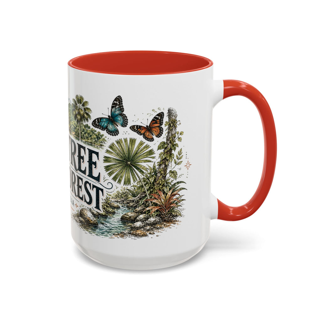 Daintree Rainforest Mug, Australia Travel Souvenir, Bucket List Gift, Accent Ceramic Coffee Mug 11oz 15oz