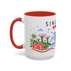 Singapore Coffee Mug | Travel Souvenir Accent Mug | Country Gift Ceramic Cup 11oz 15oz