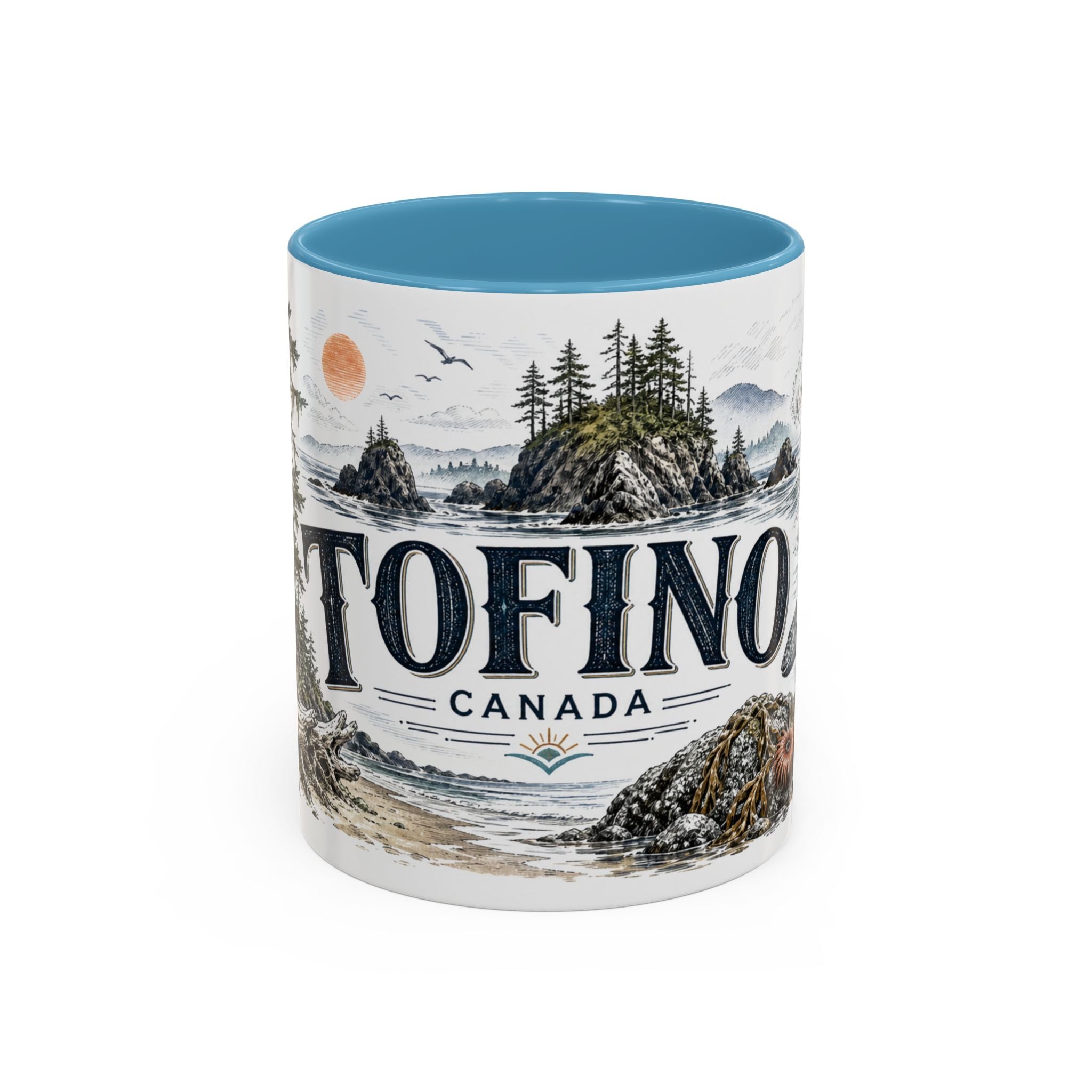 Tofino Mug, Canada Travel Souvenir, Bucket List Gift, Accent Ceramic Coffee Mug 11oz 15oz