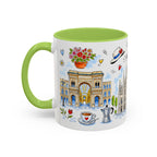 Milan Travel Mug | European City Souvenir Accent Coffee Mug | 11oz 15oz Ceramic Cup