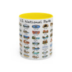 63 National Parks Mug | U.S. Parks Coffee Cup | Park Bucket List Gift | Road Trip Hiking Camping Souvenir