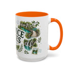 Plitvice Lakes Coffee Mug | Travel Destination Souvenir Gift | Accent Color Ceramic 11oz 15oz