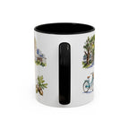 Raleigh Illustrated Travel Mug | City Souvenir Accent Coffee Mug | 11oz 15oz Ceramic Cup