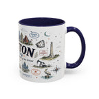 Houston Coffee Mug | Texas Souvenir City Gift | Accent Color Ceramic 11oz 15oz