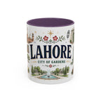 Lahore Coffee Mug | Pakistan Souvenir Travel Gift | Accent Color Ceramic 11oz 15oz