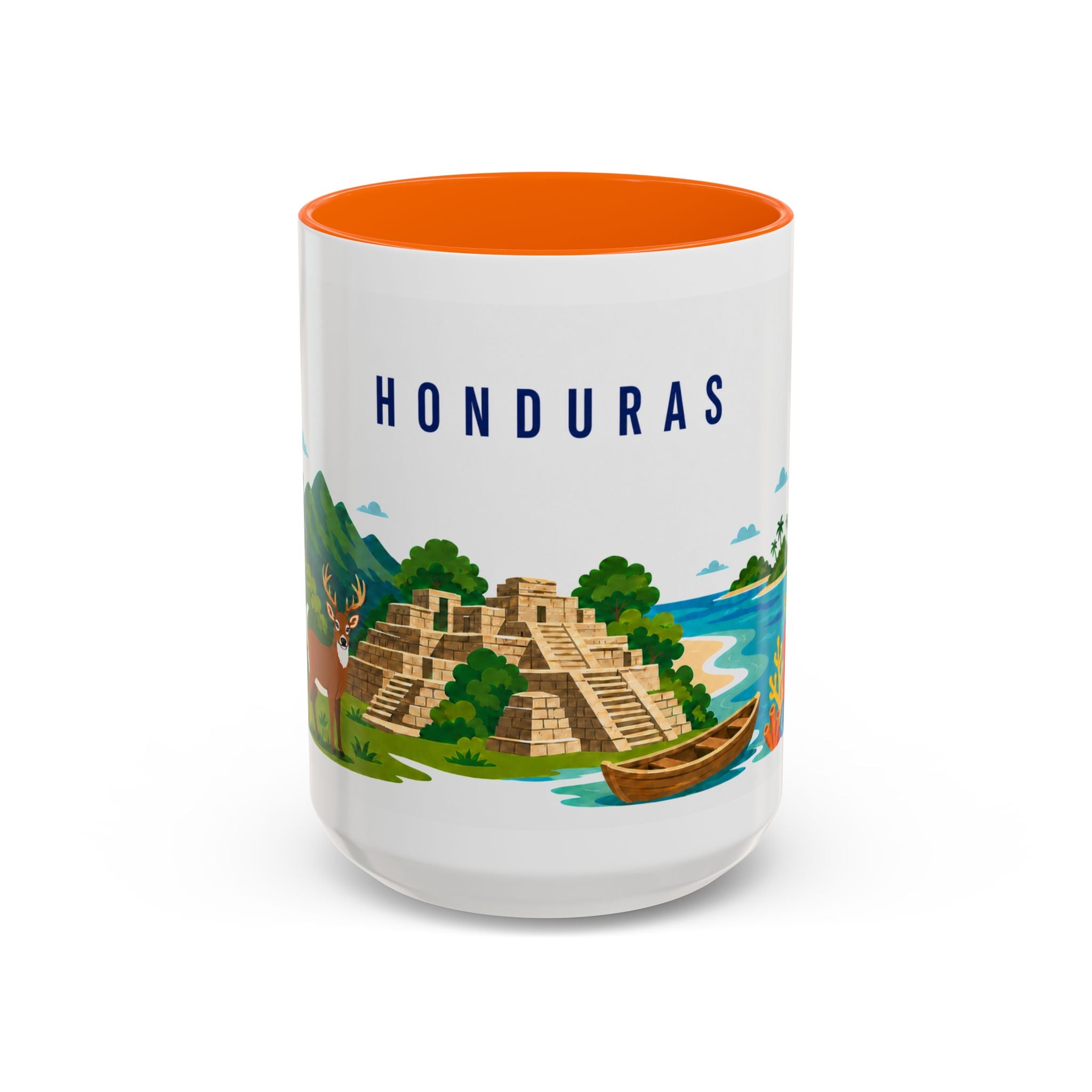 Honduras Coffee Mug | Travel Souvenir Accent Mug | Country Gift Ceramic Cup 11oz 15oz