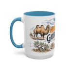 Gobi Desert Mug, Mongolia Travel Souvenir, Bucket List Gift, Accent Ceramic Coffee Mug 11oz 15oz