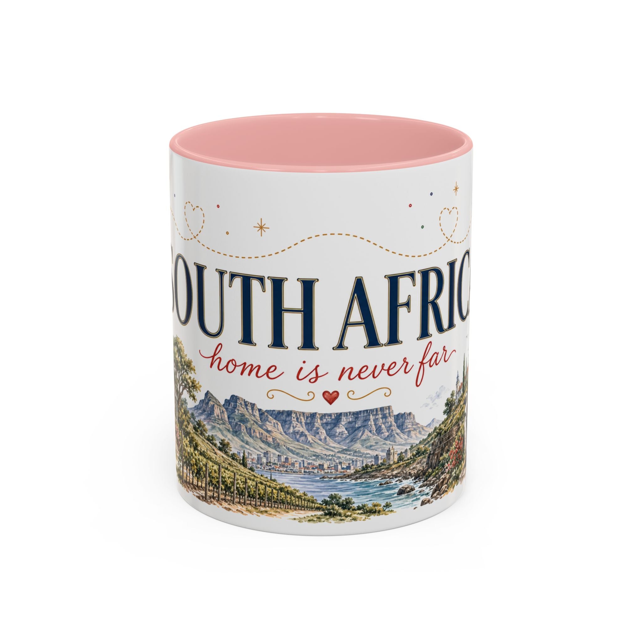 South Africa Home Country Mug | Moving Away Gift | Long Distance Friendship | 11 oz 15 oz Accent Mug