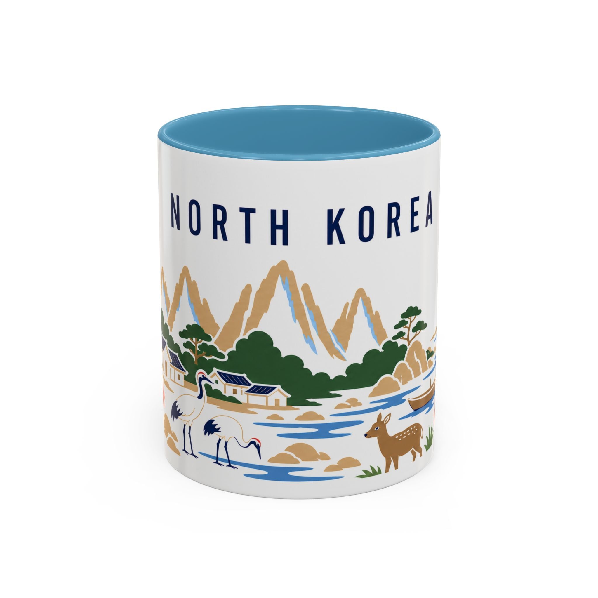 North Korea Coffee Mug | Travel Souvenir Accent Mug | Country Gift Ceramic Cup 11oz 15oz