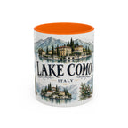 Lake Como Mug, Italy Travel Souvenir, Bucket List Gift, Accent Ceramic Coffee Mug 11oz 15oz