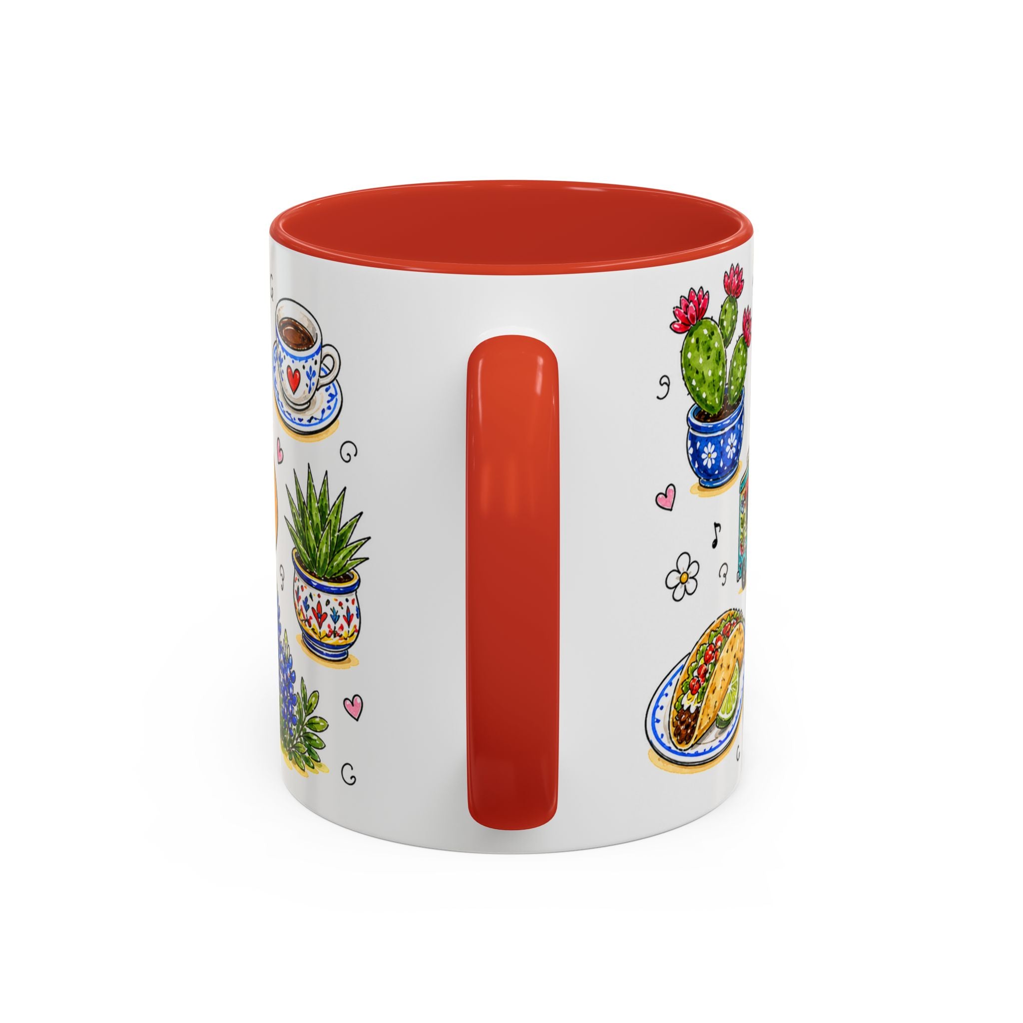 Austin Illustrated Travel Mug | City Souvenir Accent Coffee Mug | 11oz 15oz Ceramic Cup