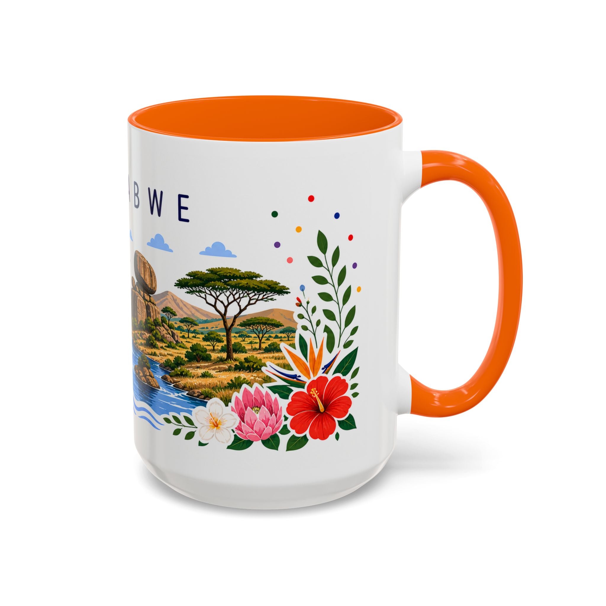 Zimbabwe Coffee Mug | Travel Souvenir Accent Mug | Place Gift Ceramic Cup 11oz 15oz
