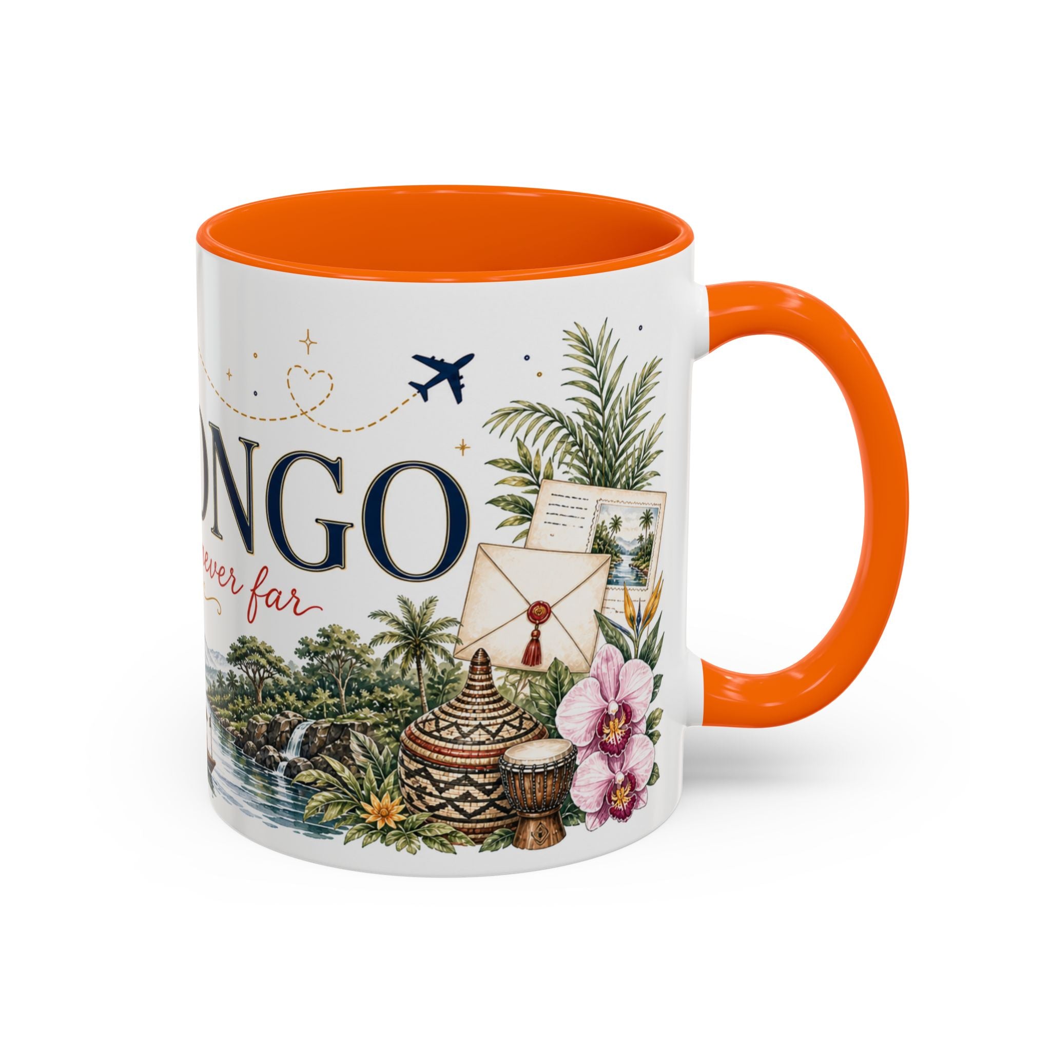 DR Congo Home Country Mug | Moving Away Gift | Long Distance Friendship | 11 oz 15 oz Accent Mug