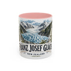 Franz Josef Glacier Mug, New Zealand Travel Souvenir, Bucket List Gift, Accent Ceramic Coffee Mug 11oz 15oz