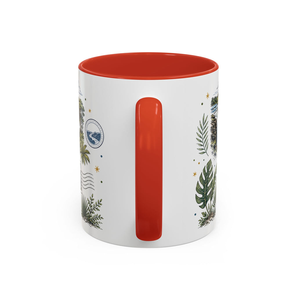 Victoria Falls Coffee Mug | Travel Destination Souvenir Gift | Accent Color Ceramic 11oz 15oz