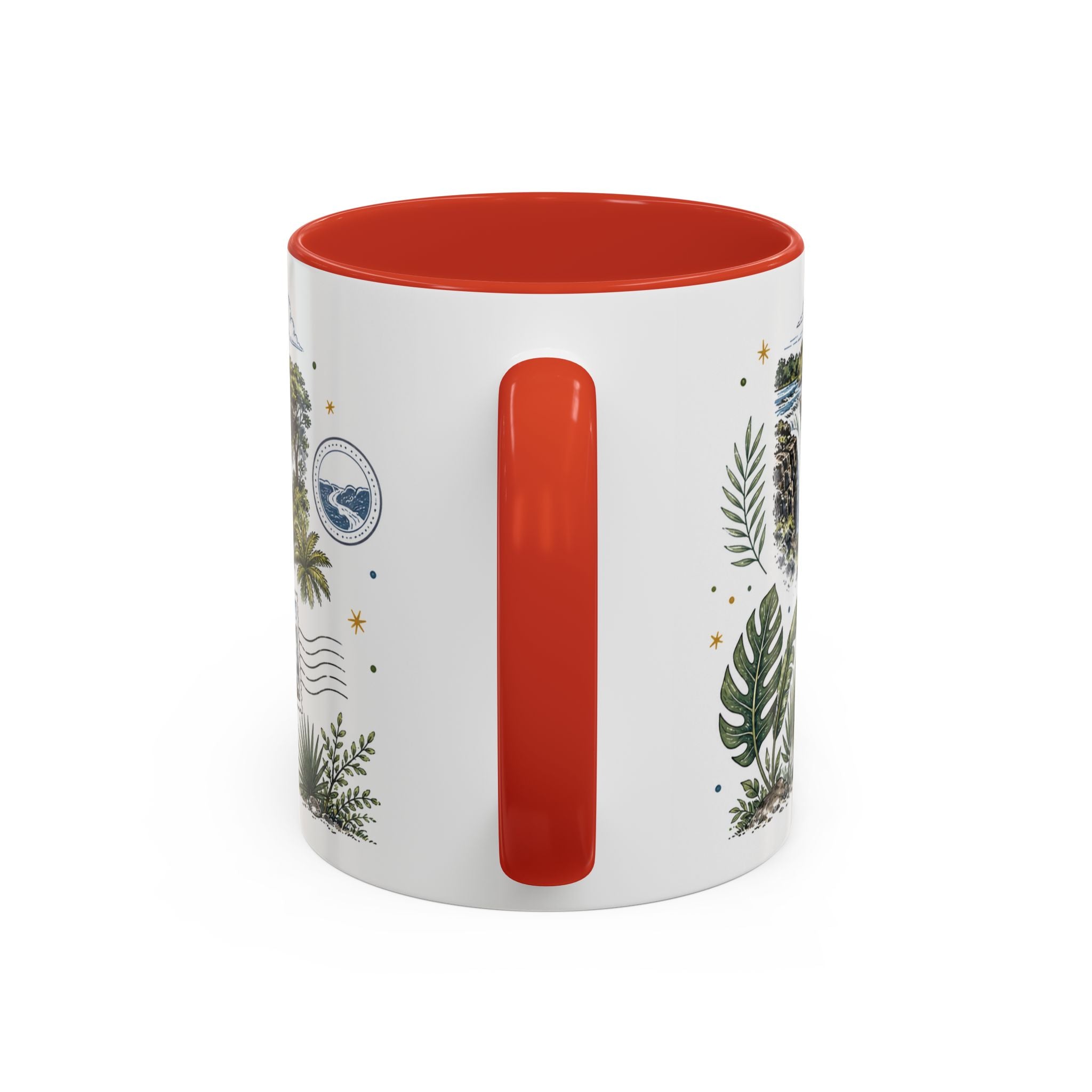 Victoria Falls Coffee Mug | Travel Destination Souvenir Gift | Accent Color Ceramic 11oz 15oz