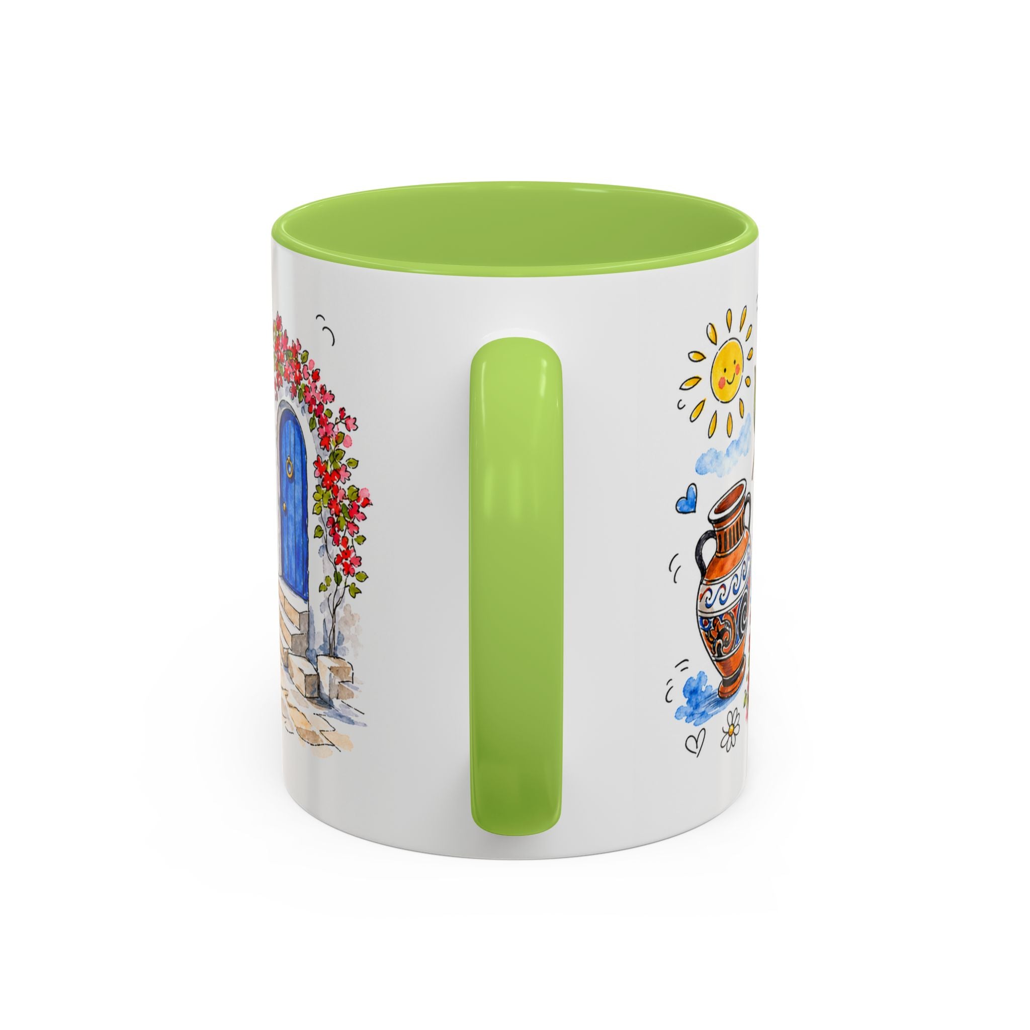Athens Travel Mug | European City Souvenir Accent Coffee Mug | 11oz 15oz Ceramic Cup