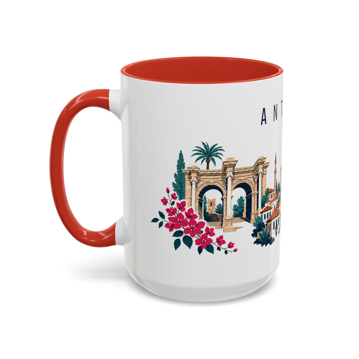 Antalya Coffee Mug | Turkey Travel Souvenir | Porcelain Decal City Gift | 11oz 15oz Accent Mug