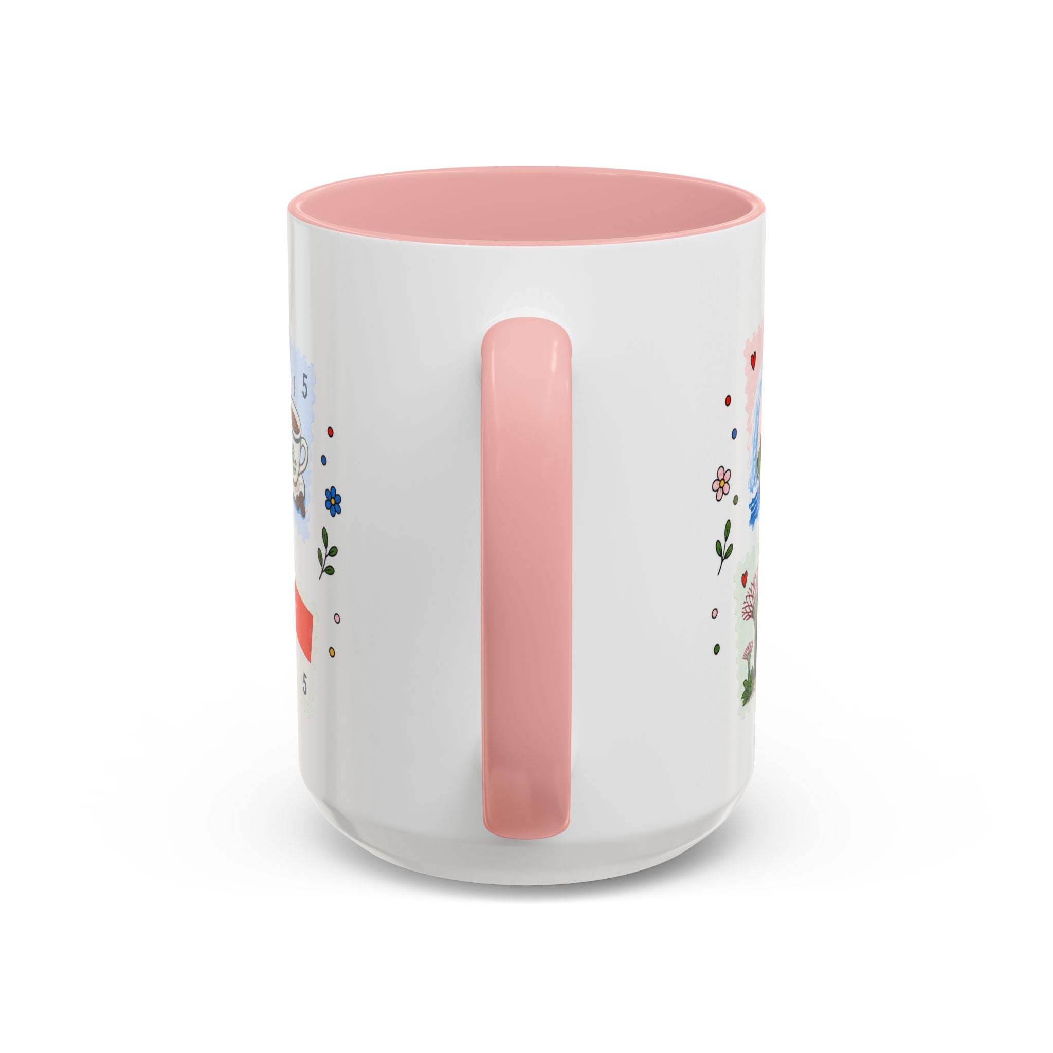 Singapore Coffee Mug | Postage Stamp Collage Mug | Travel Souvenir Accent Cup 11oz 15oz