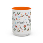 Portland Christmas Watercolor Mug | City Souvenir Coffee Cup (11oz 15oz)