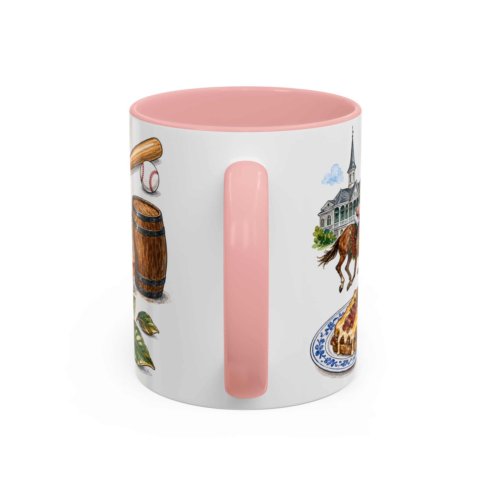 Louisville Illustrated Travel Mug | City Souvenir Accent Coffee Mug | 11oz 15oz Ceramic Cup