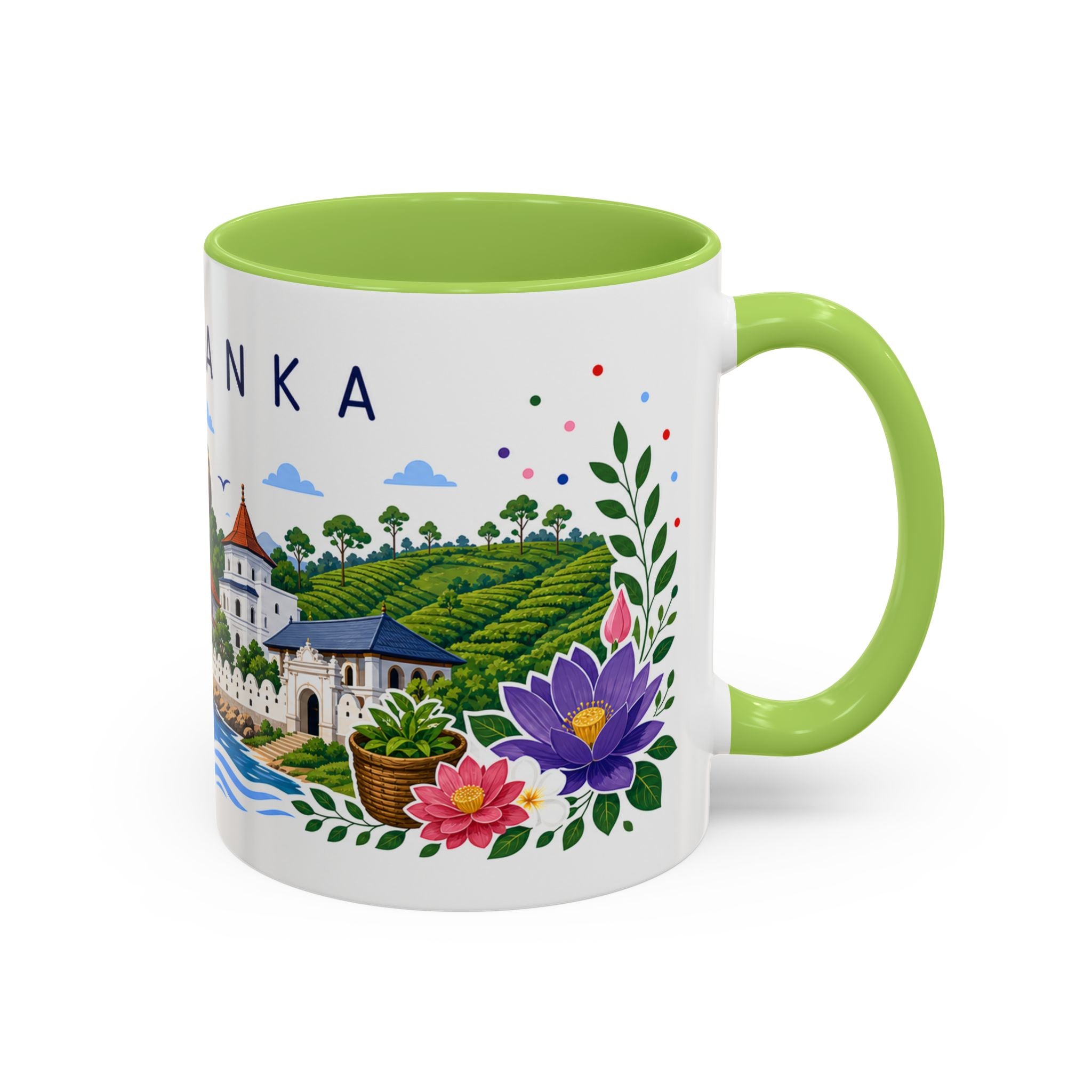 Sri Lanka Coffee Mug | Travel Souvenir Accent Mug | Place Gift Ceramic Cup 11oz 15oz