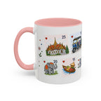 Bangkok Coffee Mug | Postage Stamp Collage Mug | Travel Souvenir Accent Cup 11oz 15oz