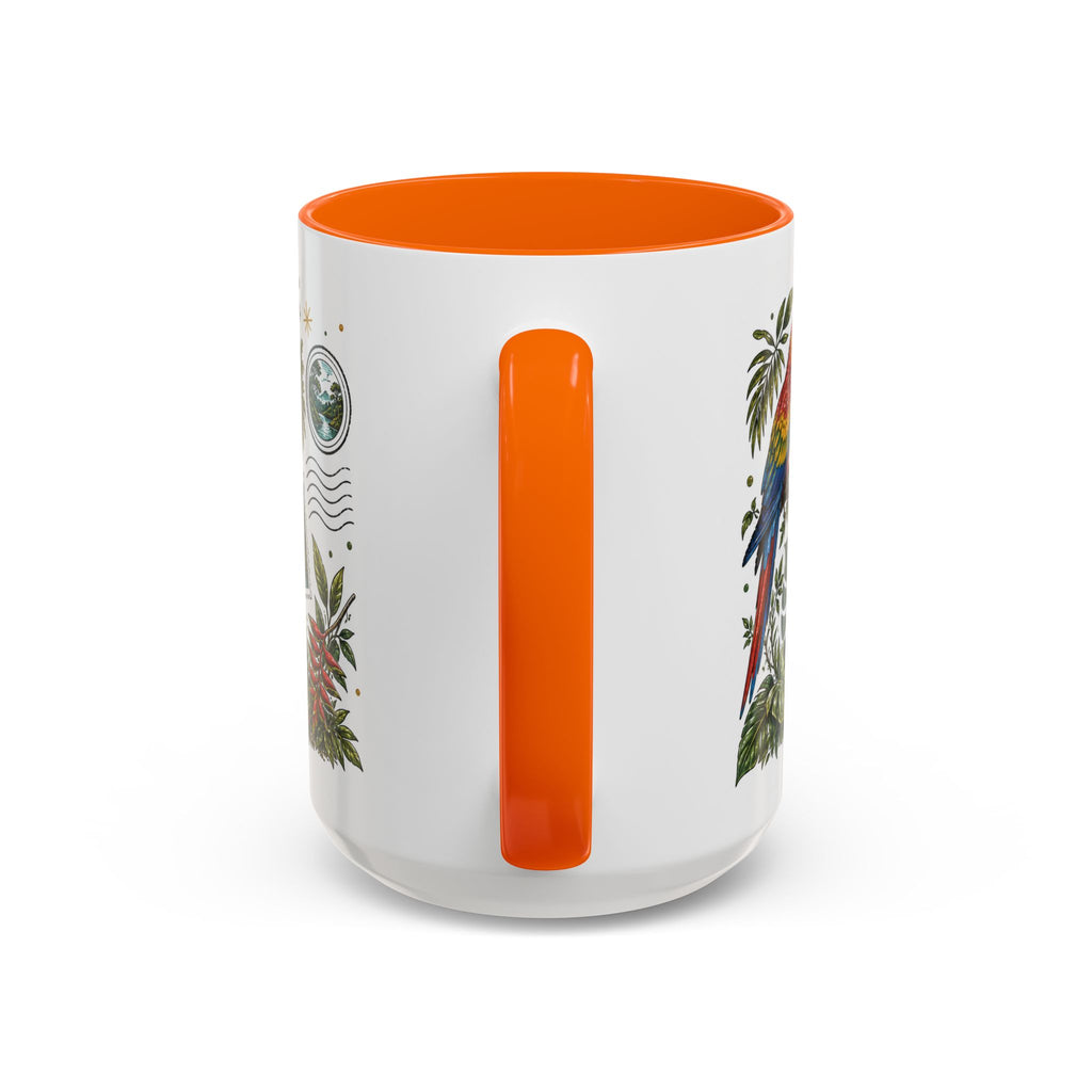 Amazon Rainforest Coffee Mug | Travel Destination Souvenir Gift | Accent Color Ceramic 11oz 15oz