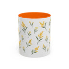 Nebraska Goldenrod Mug, State Flower Floral Coffee Cup, 11oz Botanical Gift